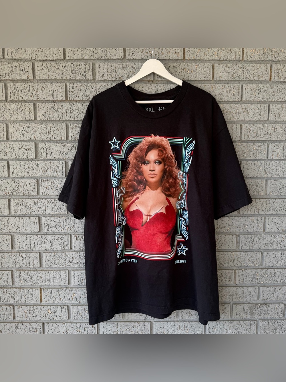 Beyonce Cowboy Carter TShirt Vegas Exclusive Official Merch Neon Lights XXL